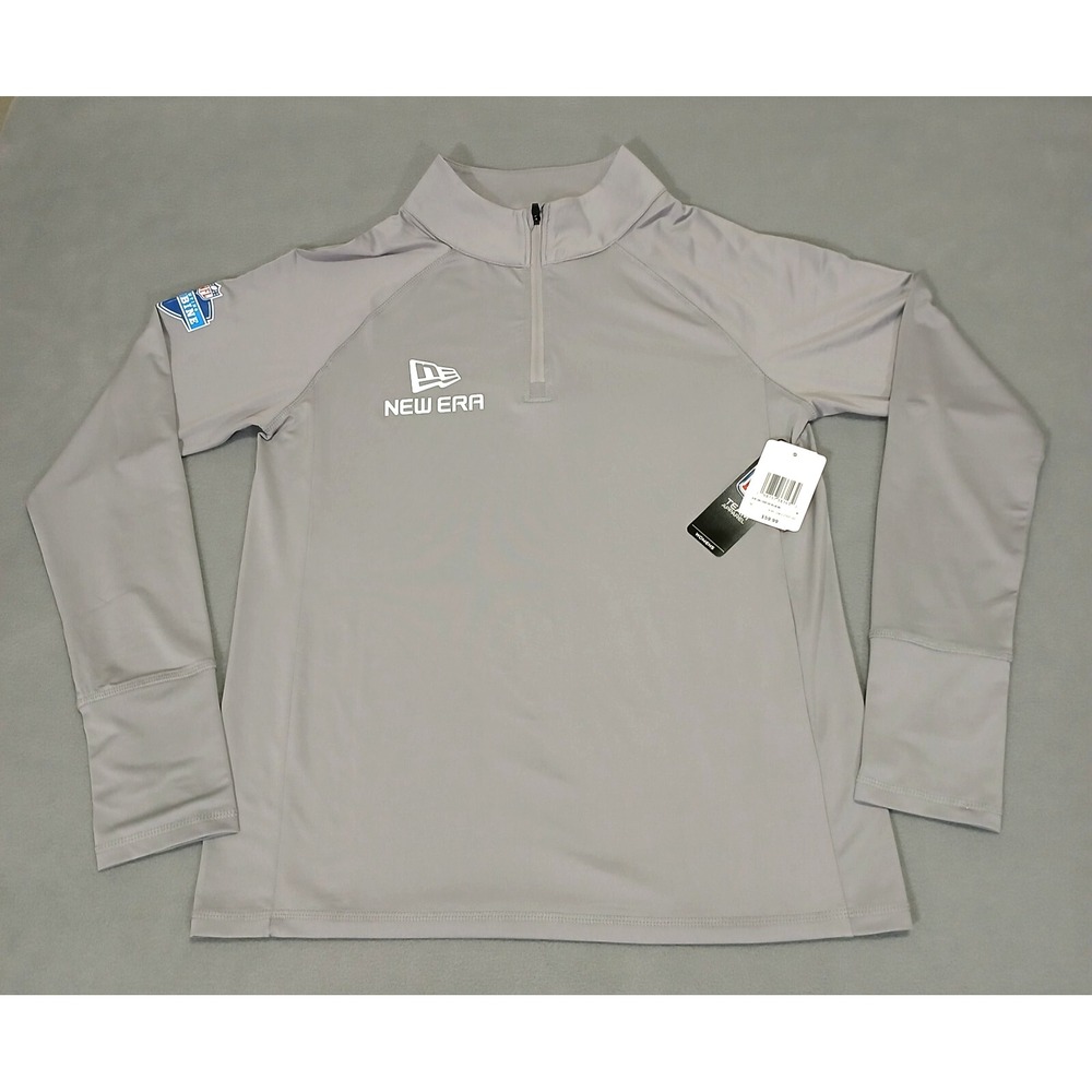 Newโ Era Scouting Combine 1/4 Zip Pullover Womens L Gray Performance NFL NWT
